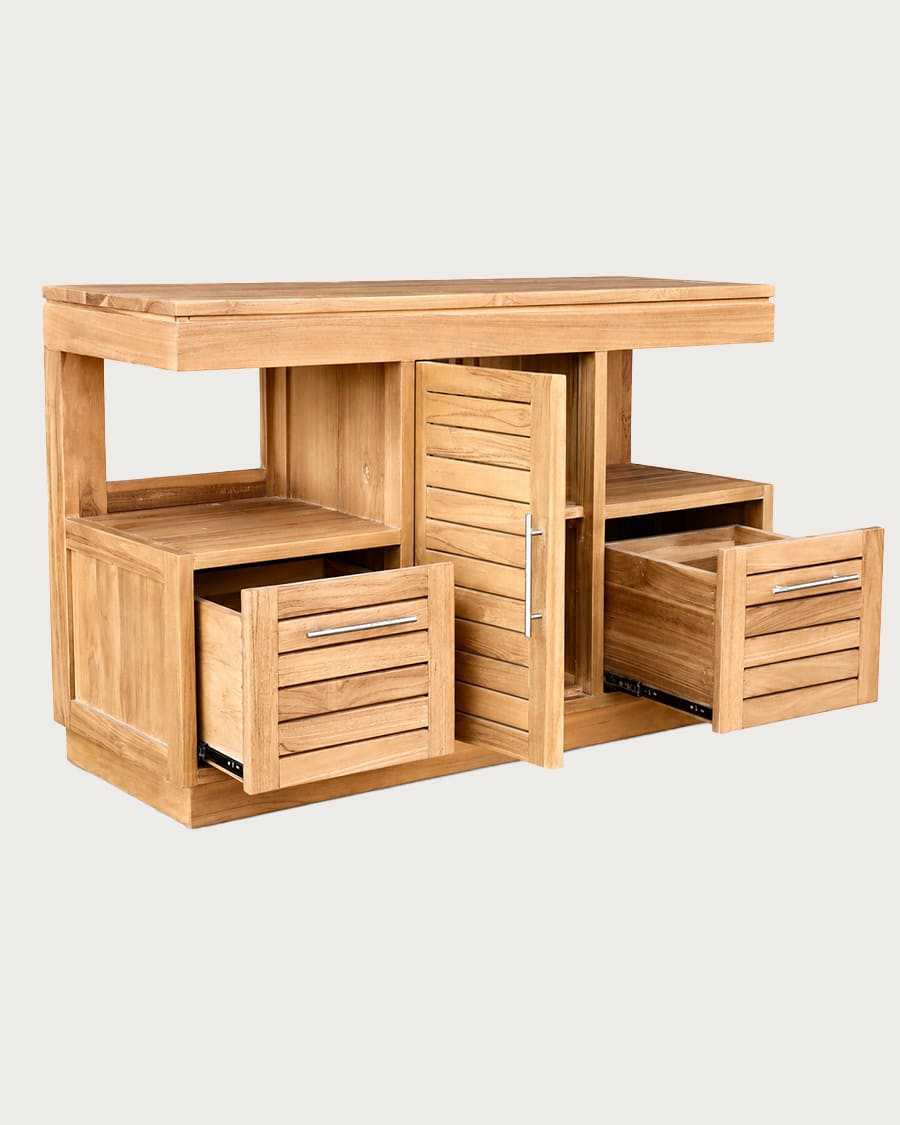 Oasis - Solid teak bathroom vanity unit 120 cm