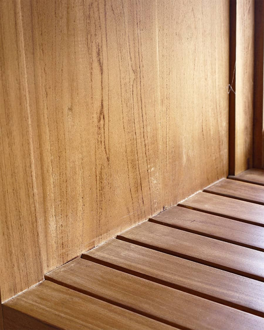 Oasis - Waschtischunterschrank aus massivem Teakholz, 120 cm
