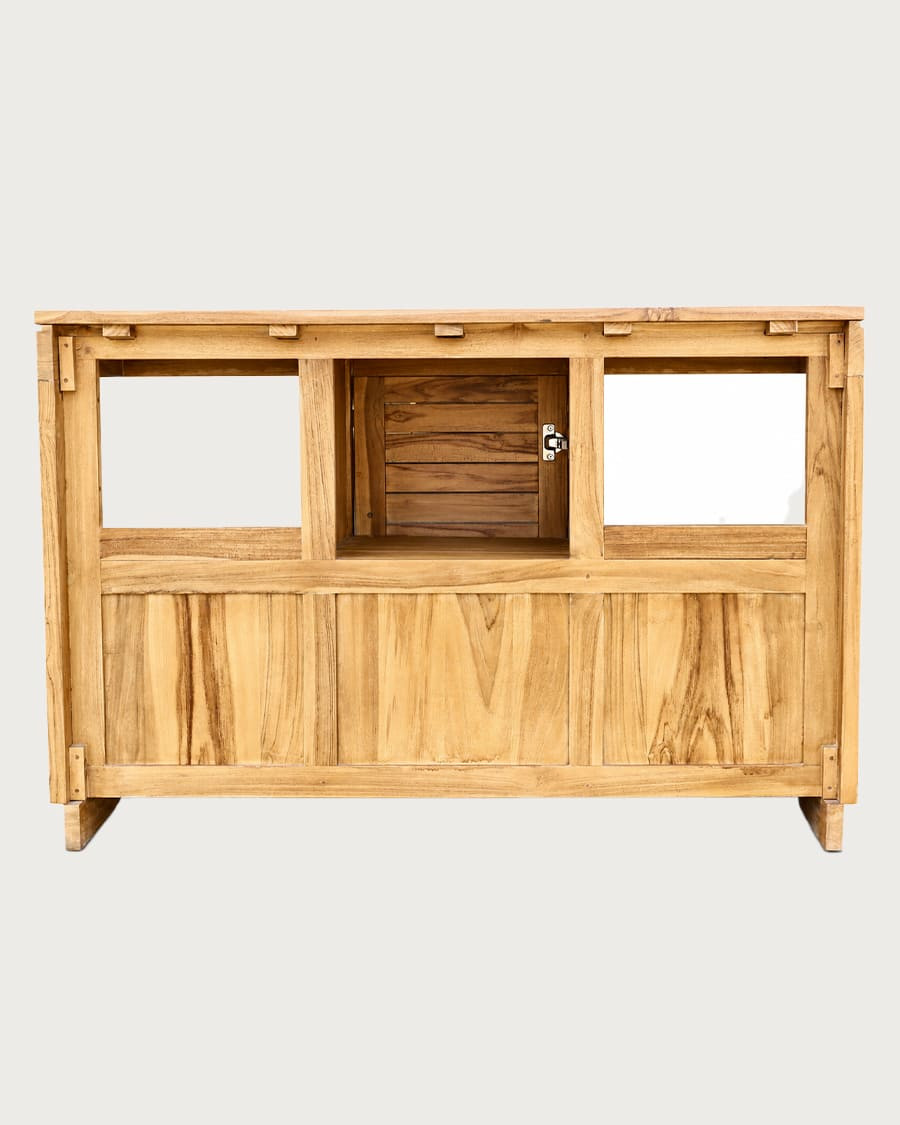 Oasis - Waschtischunterschrank aus massivem Teakholz, 120 cm