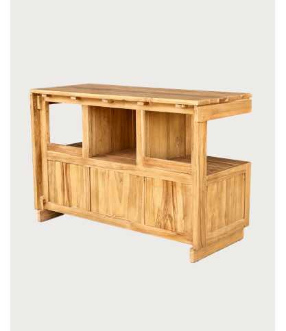 Oasis - Solid teak bathroom vanity unit 120 cm