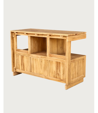 Oasis - Waschtischunterschrank aus massivem Teakholz, 120 cm