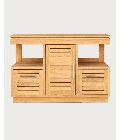 Oasis - Waschtischunterschrank aus massivem Teakholz, 120 cm