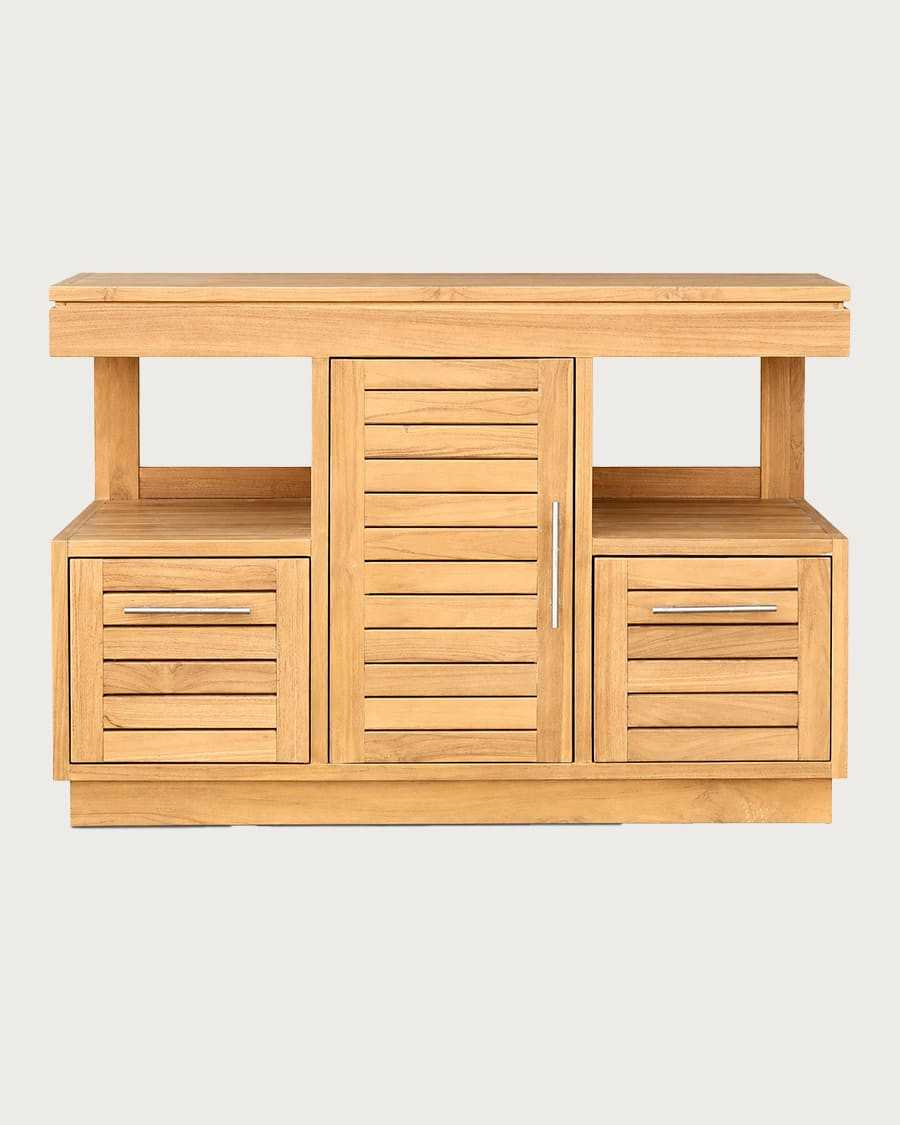 Oasis - Solid teak bathroom vanity unit 120 cm