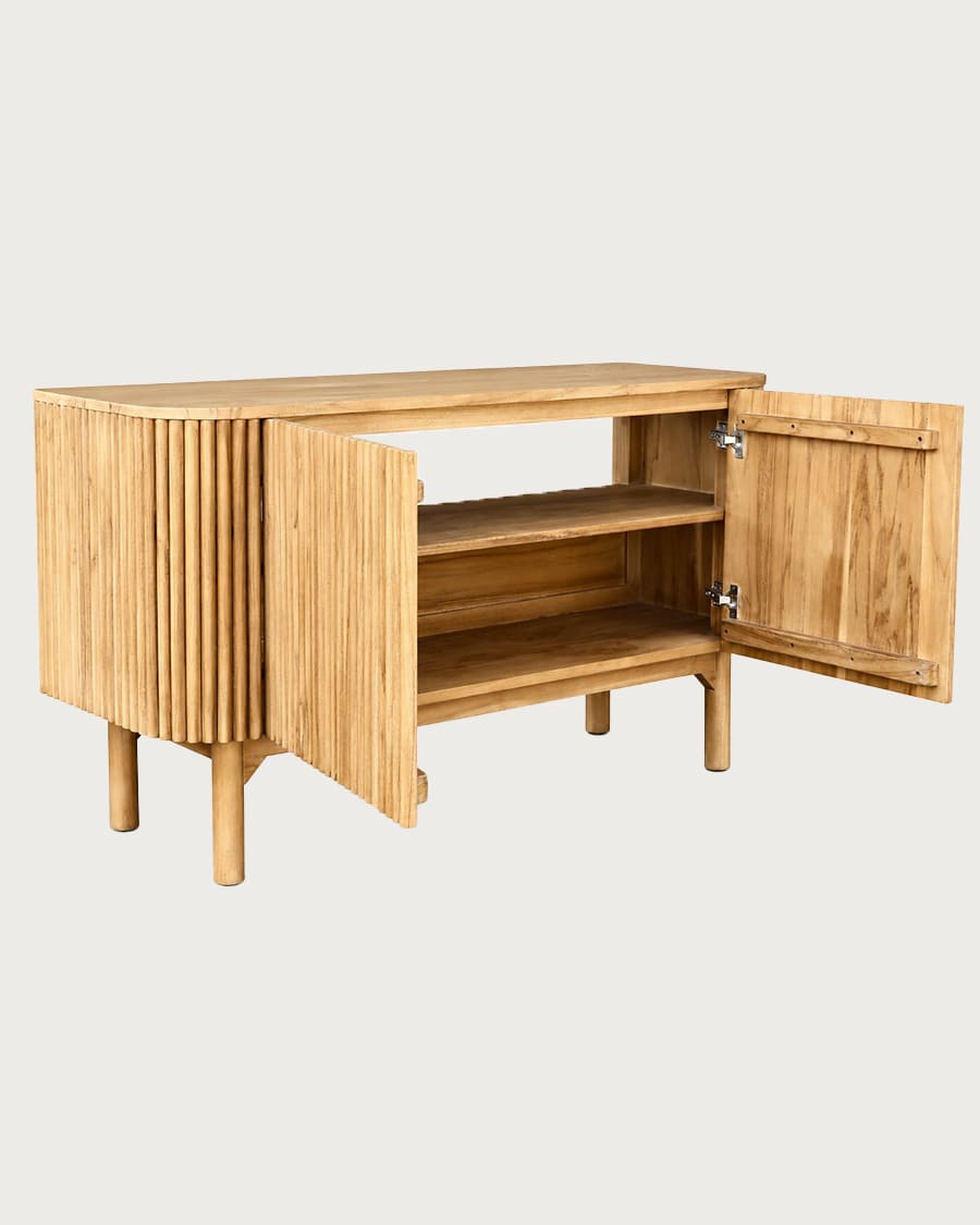 Orma - Meuble salle de bain en bois de teck 2 portes