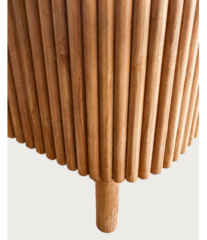 Orma - Armario de baño de madera de teca con 2 puertas