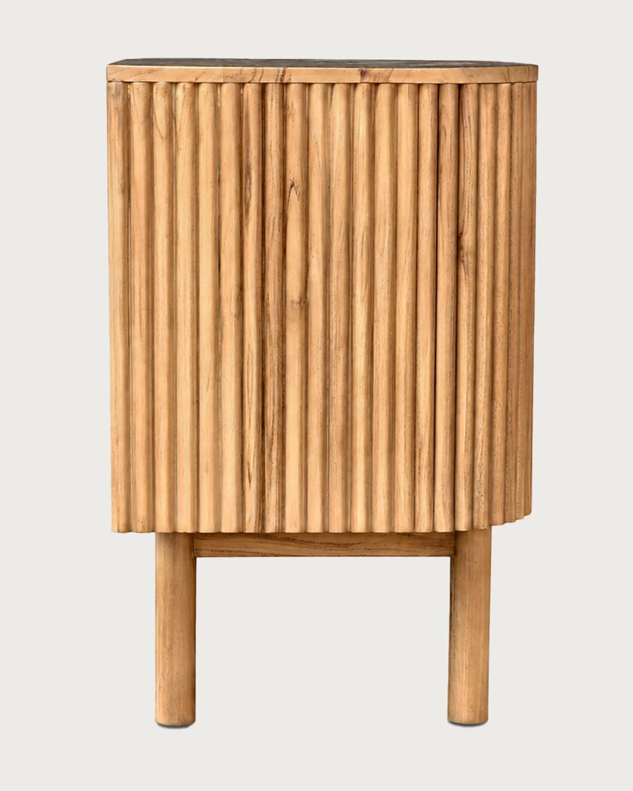 Orma - Meuble salle de bain en bois de teck 2 portes