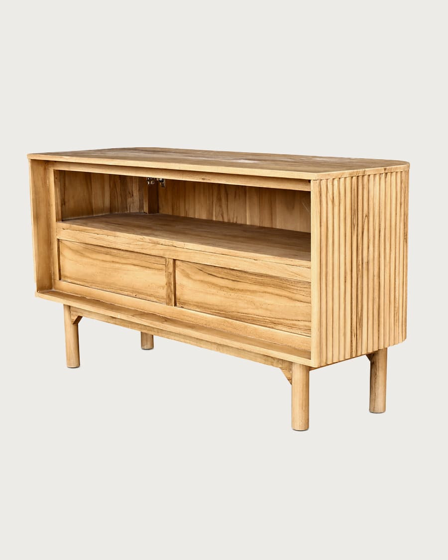 Orma - Meuble salle de bain en bois de teck 2 portes