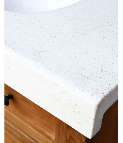 Savanna - Teak Bathroom Vanity with Terrazzo Marble