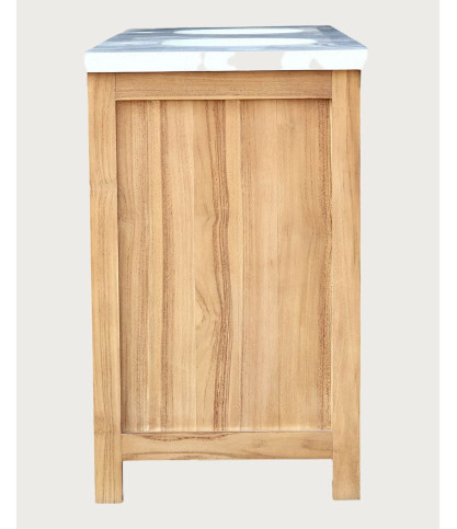 Savanna - Teak Bathroom Vanity with Terrazzo Marble