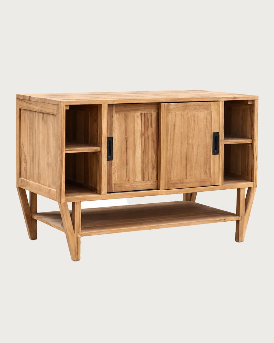 Teresina - Teak storage sideboard, 120 cm