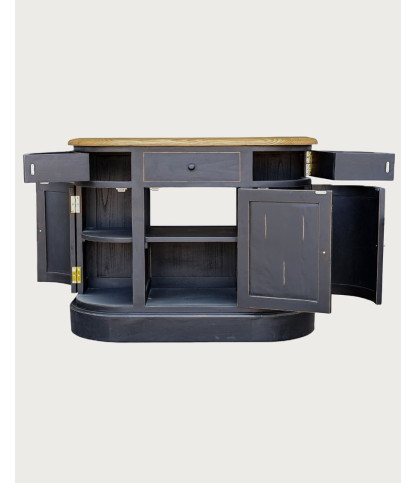 Reno Black - Sungkai Black Solid Wood Bathroom Vanity