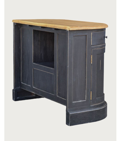 Reno - Meuble de salle de bain en bois massif de Sungkai noir