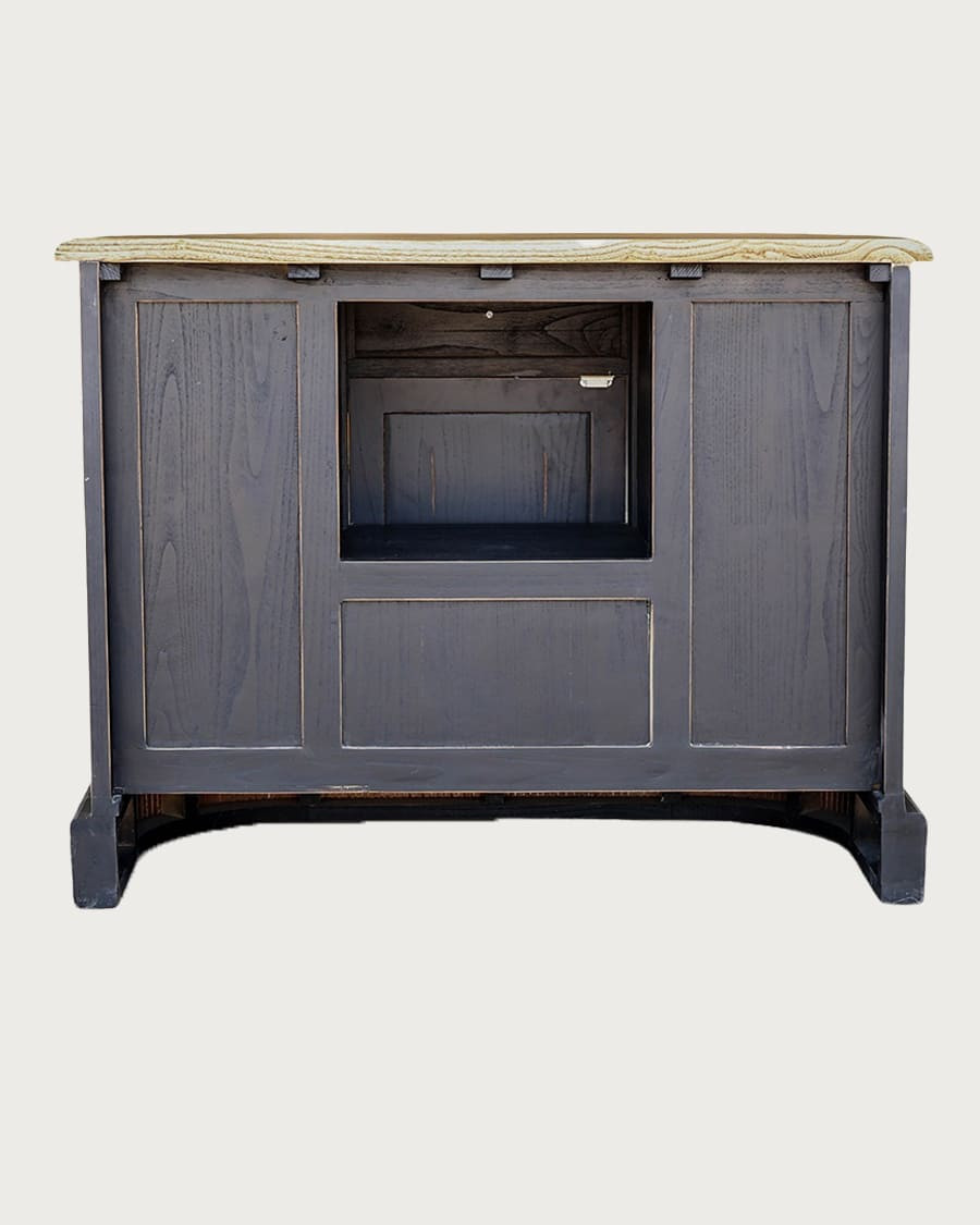 Reno - Meuble de salle de bain en bois massif de Sungkai noir