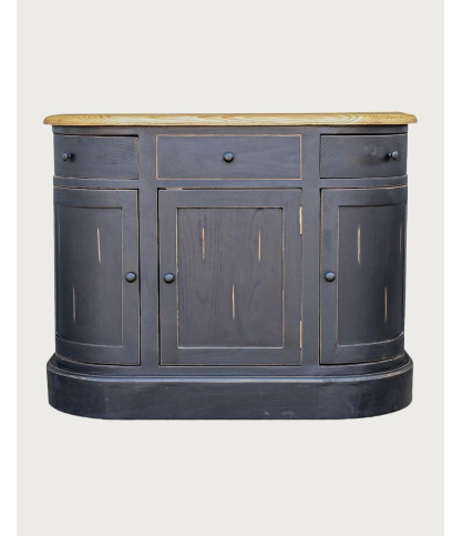 Reno - Meuble de salle de bain en bois massif de Sungkai noir