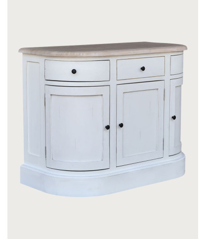 Reno - Meuble de salle de bain en bois massif de Sungkai blanc