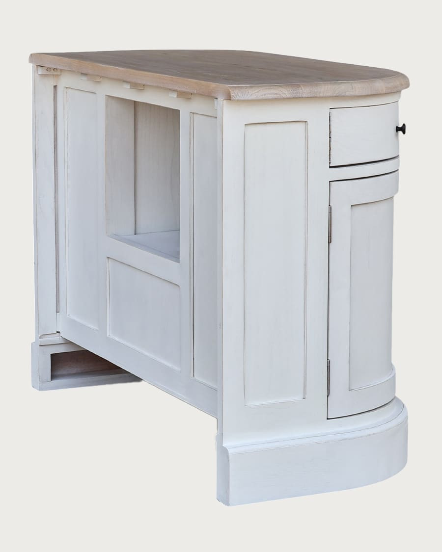 Reno - Meuble de salle de bain en bois massif de Sungkai blanc