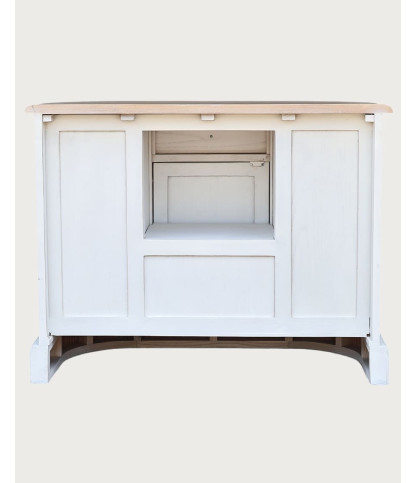 Reno - Meuble de salle de bain en bois massif de Sungkai blanc