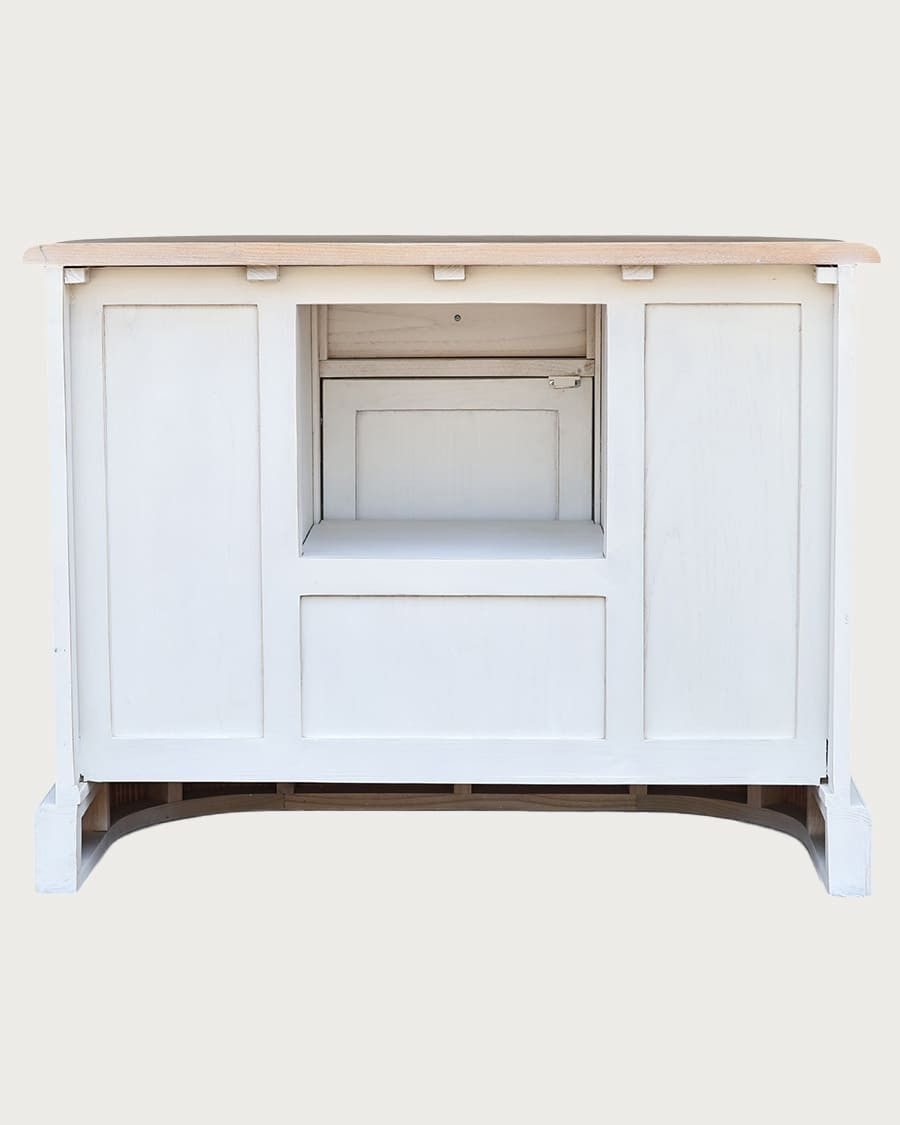 Reno - Meuble de salle de bain en bois massif de Sungkai blanc