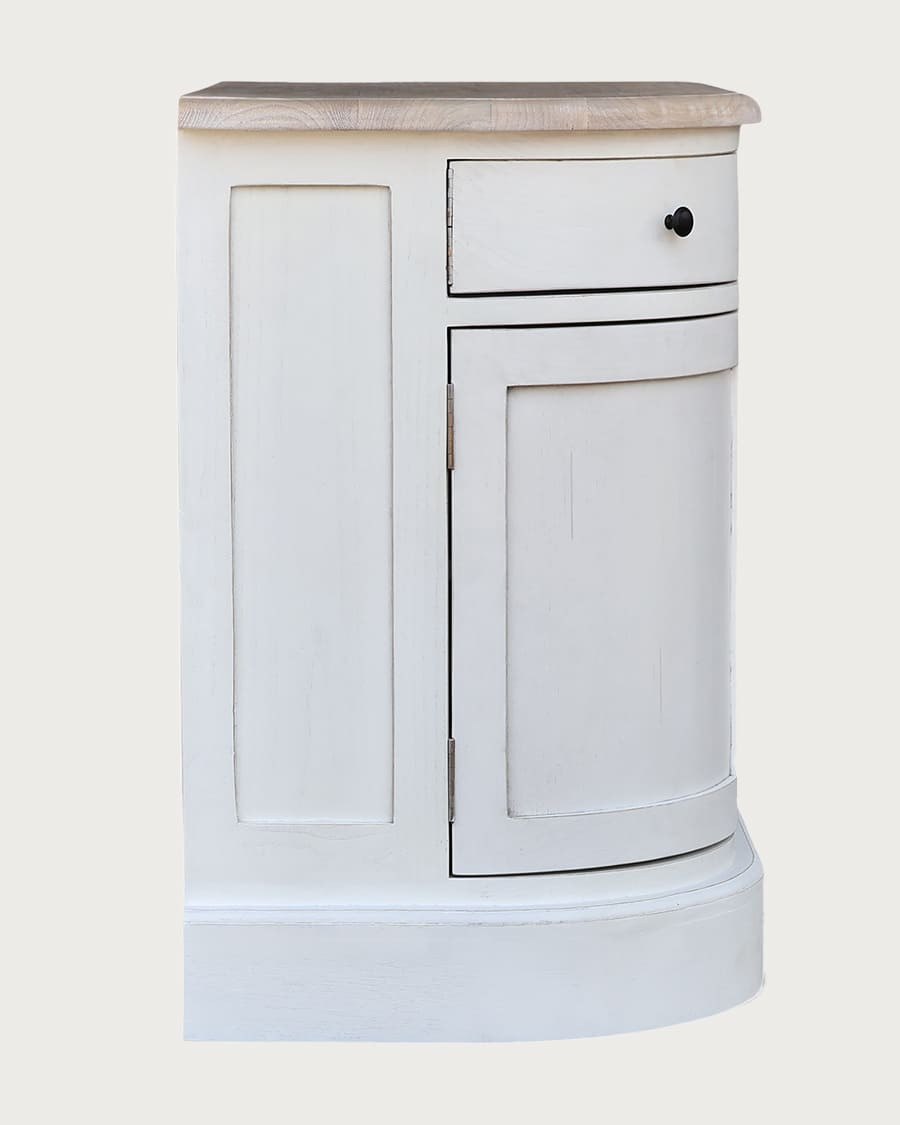 Reno - Meuble de salle de bain en bois massif de Sungkai blanc