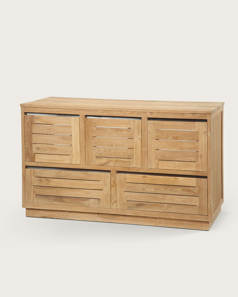 Dune - Mueble de baño de teca maciza 140 cm