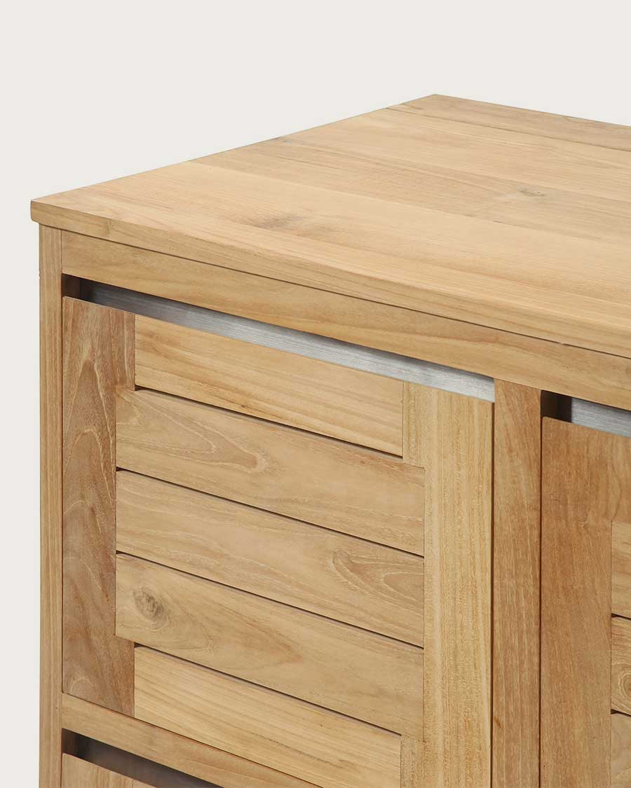 Dune - Badezimmerschrank aus massivem Teakholz 140 cm