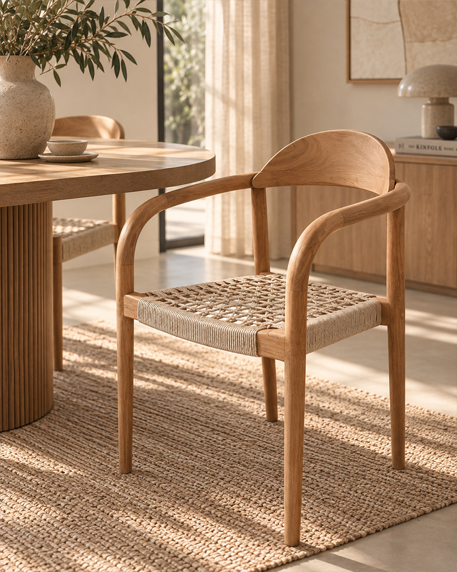 Kima - Chair in solid teak...