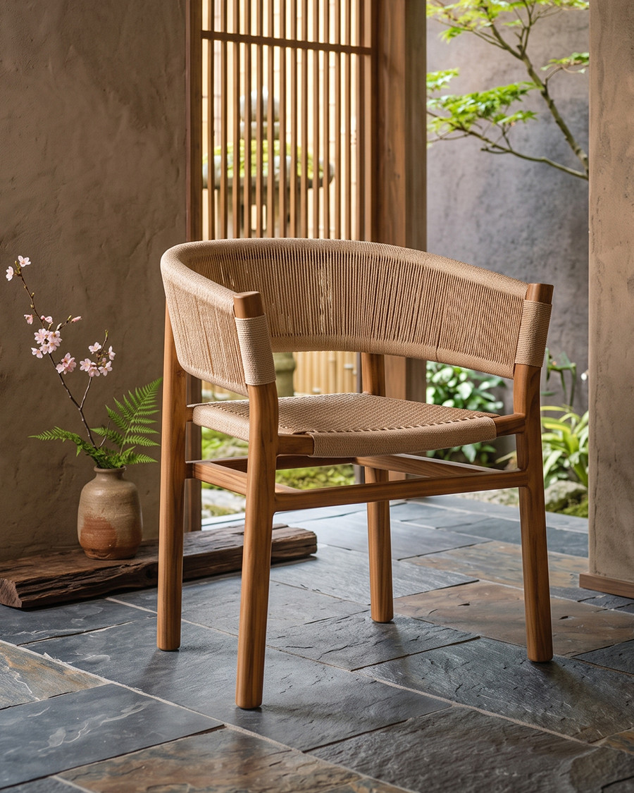 Kanoa - Sedia in teak...