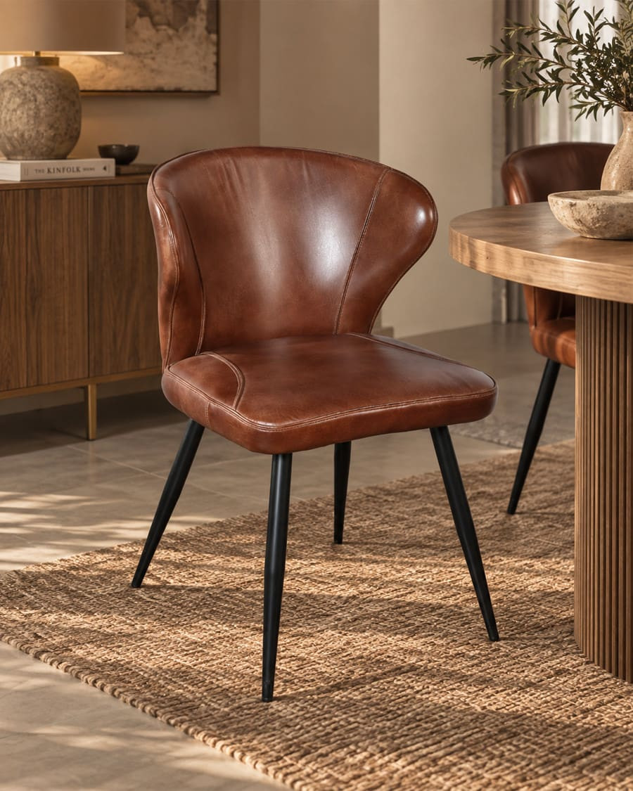 Torré - Chaise en cuir...