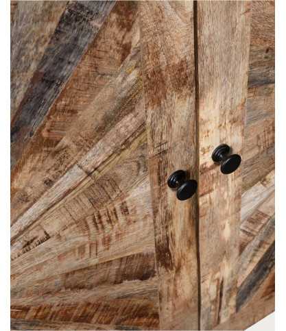 Sunet - Solid wood and white marble sideboard, 160 cm