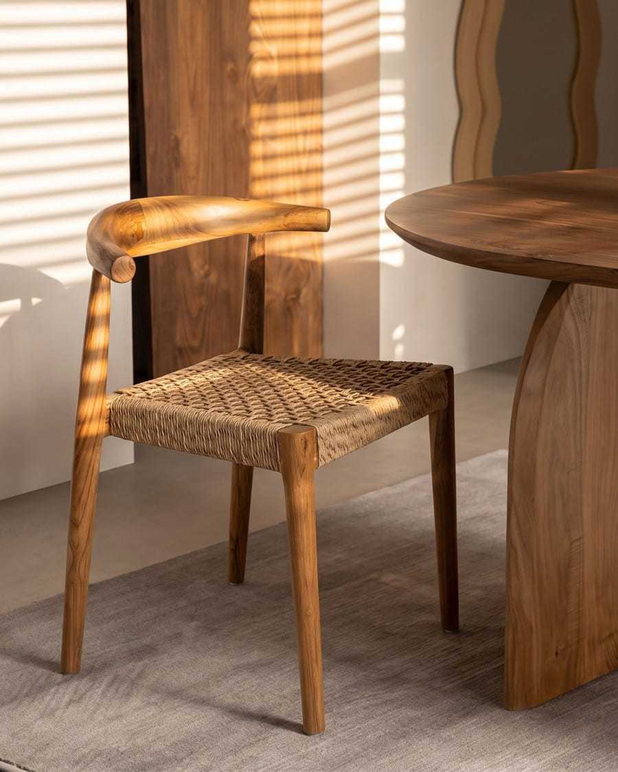 Soa - Chaise en teck massif...