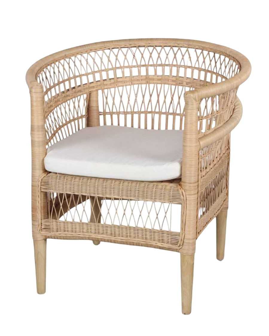 Luka - Sillón de jardín de ratán natural