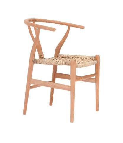 Lyia - Stuhl aus massivem Teakholz und Rattan