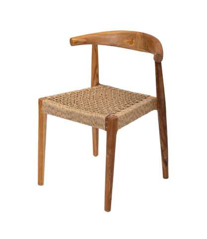 Soa - Silla de teca maciza y cuerda sintética