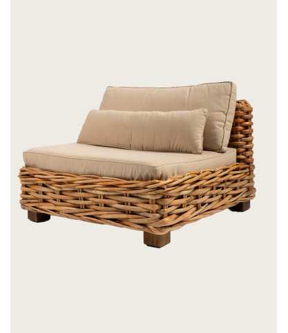Sunda - Chauffeuse de jardin en rotin tressé