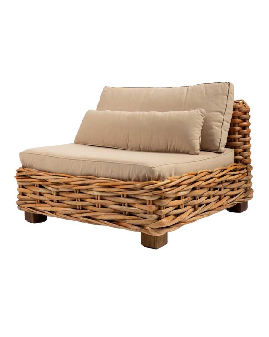 Sunda - Poltrona da giardino in rattan intrecciato