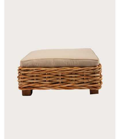 Sunda - Woven rattan garden pouf