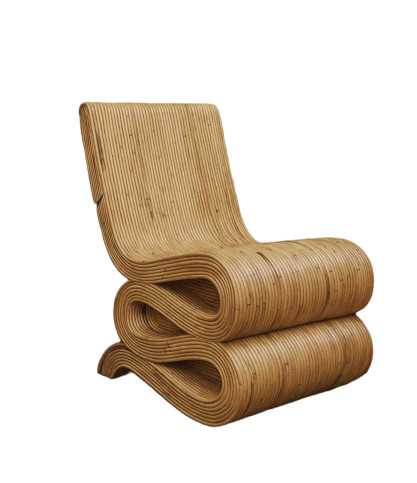 Diu - Fauteuil design en rotin tressé