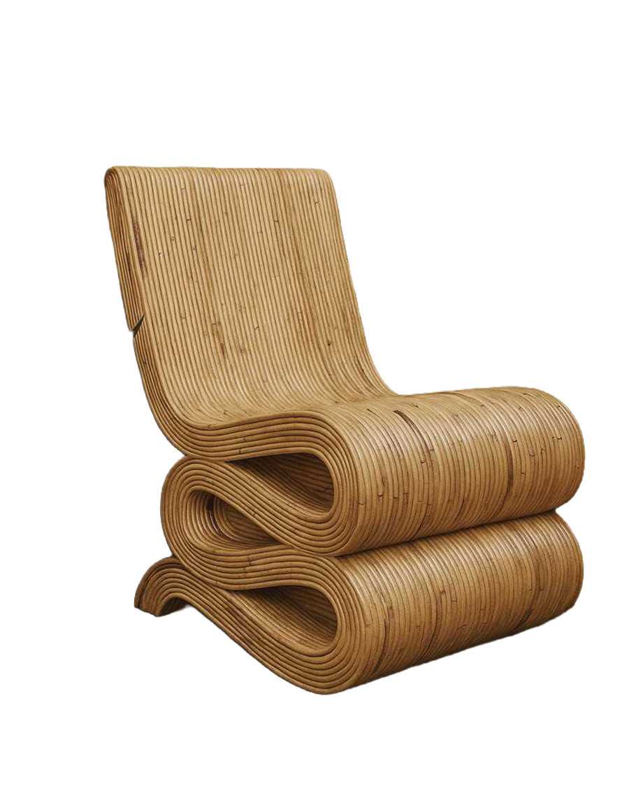 Diu - Fauteuil design en rotin tressé
