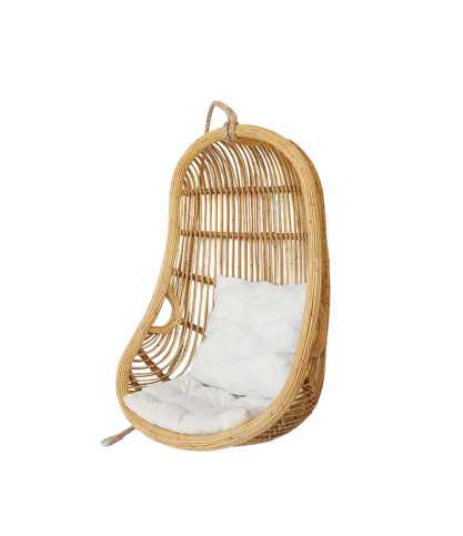 Marbella - Hanging egg chair in woven rattan