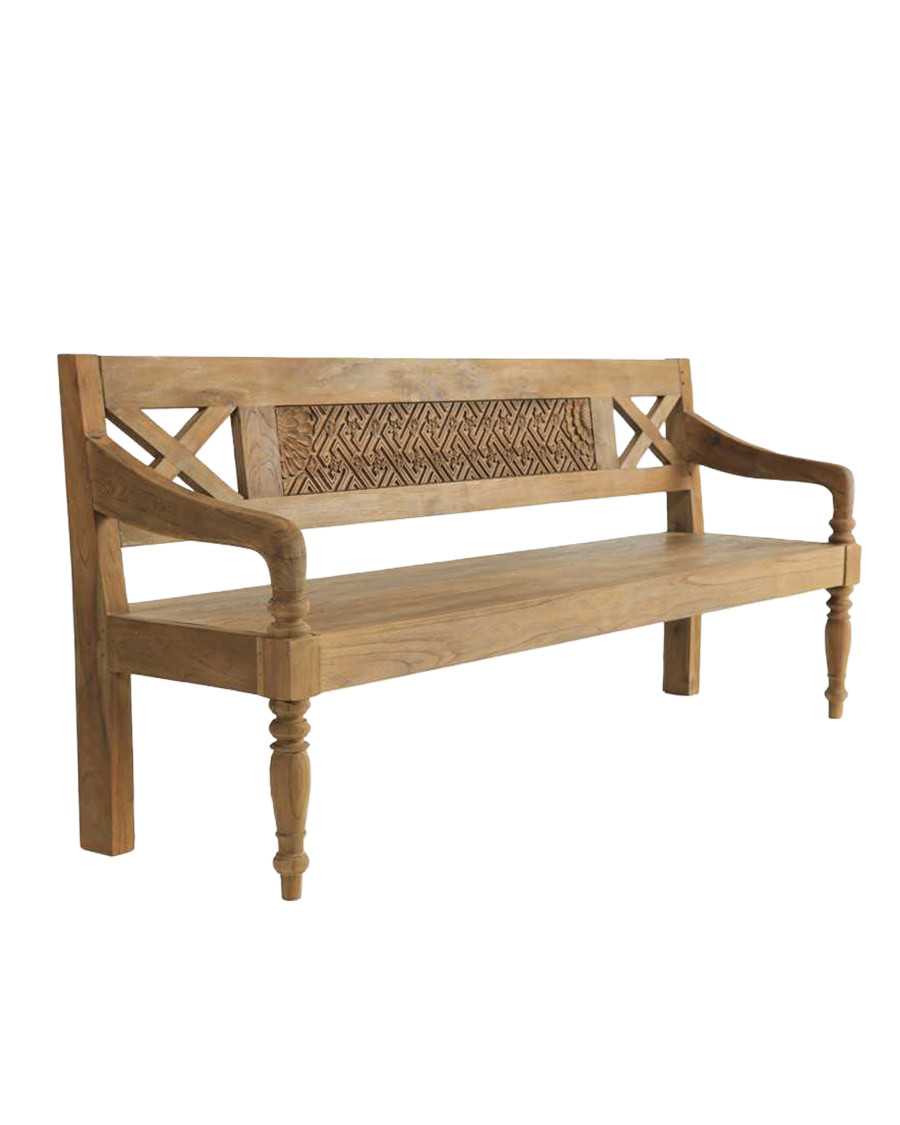 Yumi - Banc en bois massif de teck