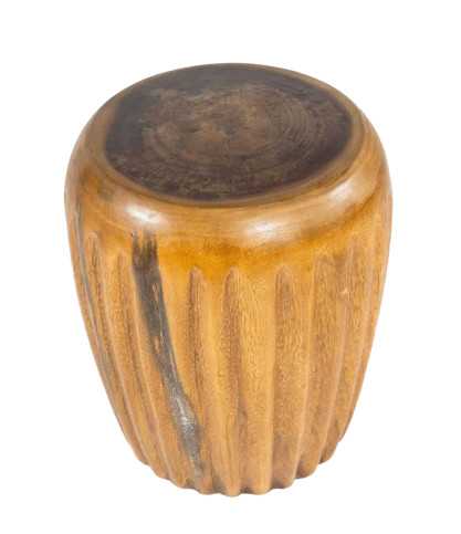 Cannelé - Tavolino Laterale in Legno Massello di Teak