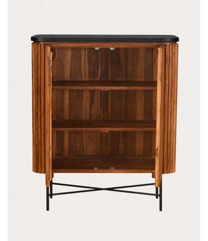 Opéra - 2 türiges Sideboard aus recyceltem Teakholz