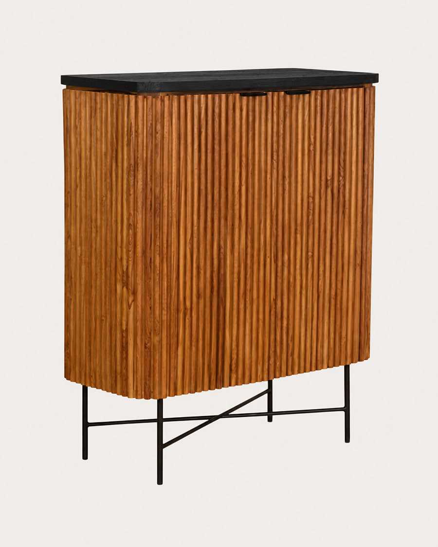 Opéra - Credenza a 2 ante in teak riciclato