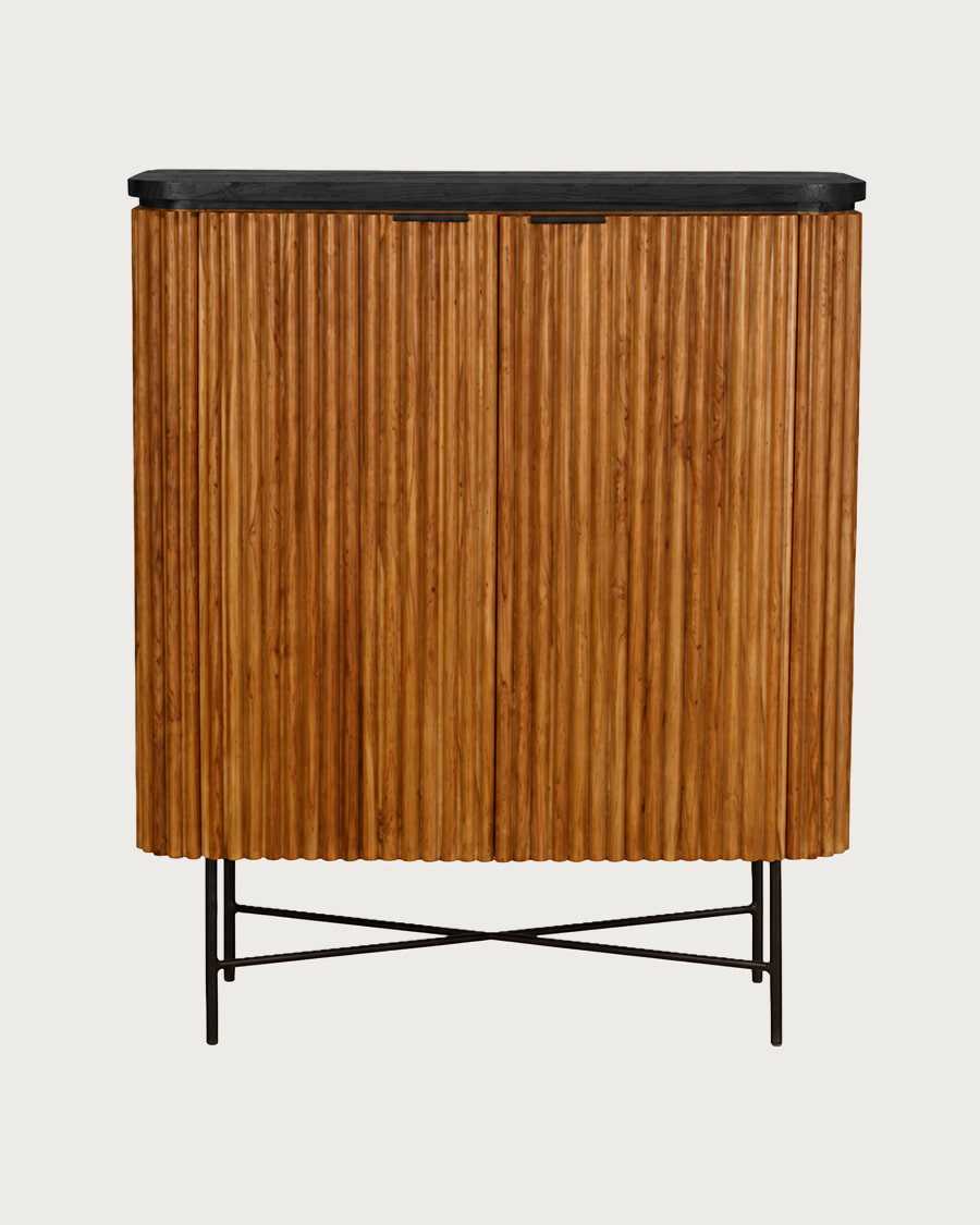 Opéra - Credenza a 2 ante in teak riciclato