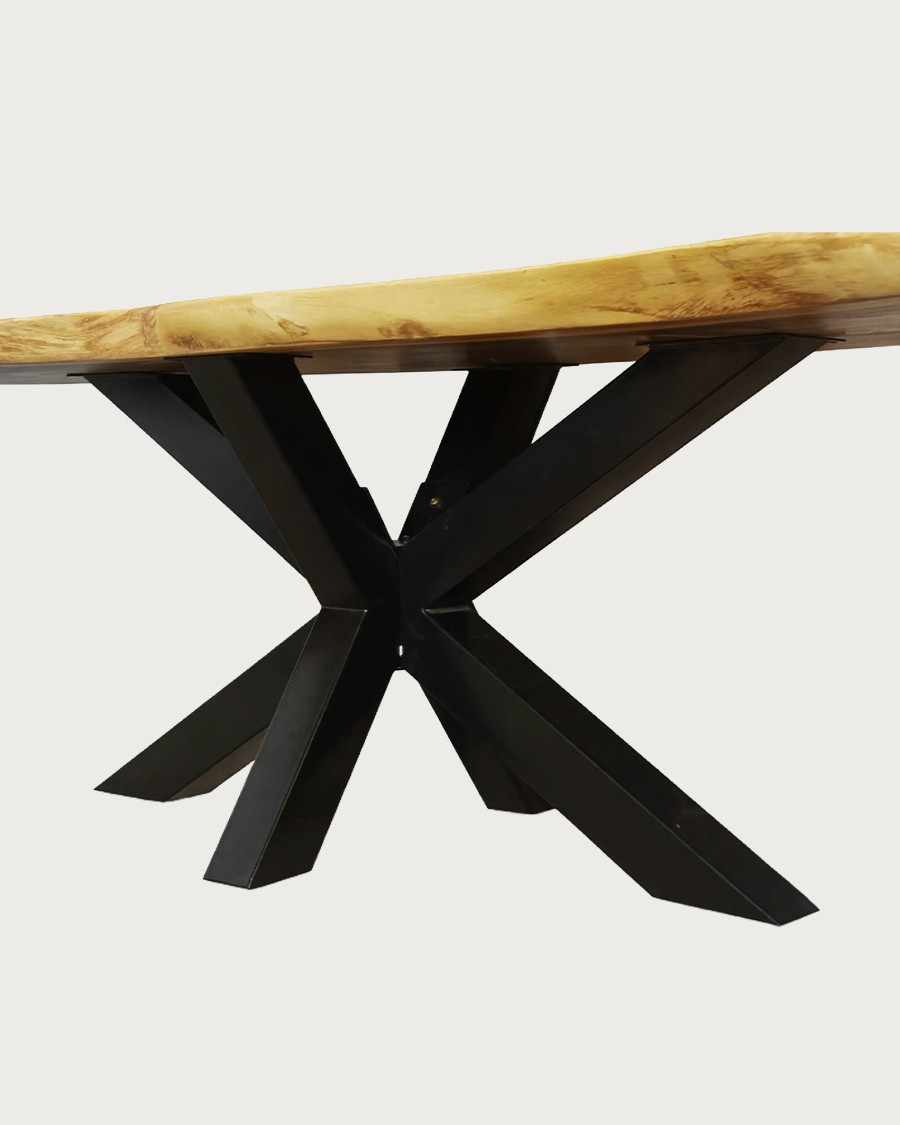 Dempo - Table à manger en suar massif L. 250 cm 12 à 14 personnes