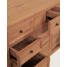 Savanna - Meuble salle de bain en teck portes persiennes 140 cm