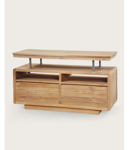 Latitude - 140 cm Badezimmerschrank aus Teakholz