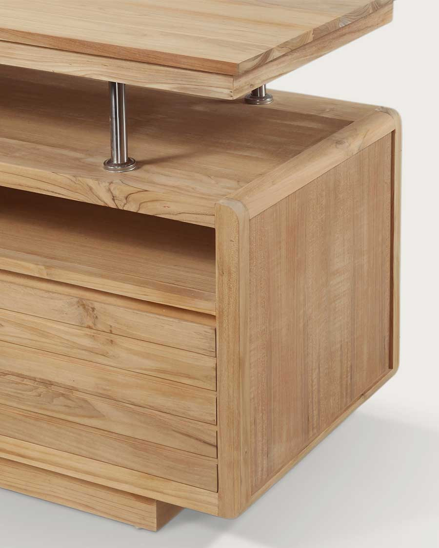 Latitude - 140 cm Badezimmerschrank aus Teakholz