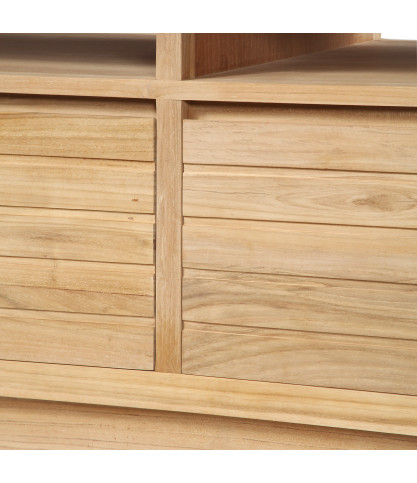 Latitude - 140 cm Badezimmerschrank aus Teakholz