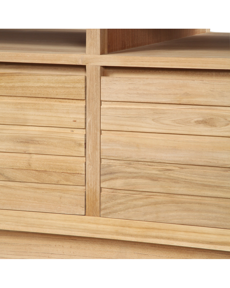 Latitude - 140 cm Badezimmerschrank aus Teakholz